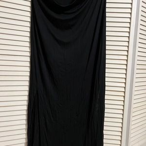 Black maxi skirt
